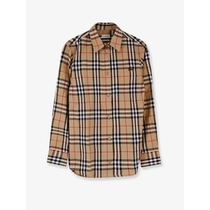 Burberry Women Emma Cotton Shirt With Check Pattern